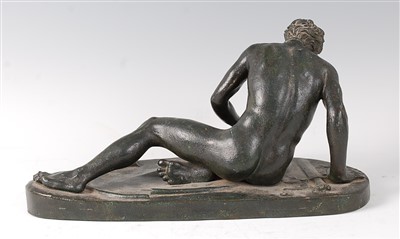 Lot 1389 - An Italian green patinated bronze sculpture of...
