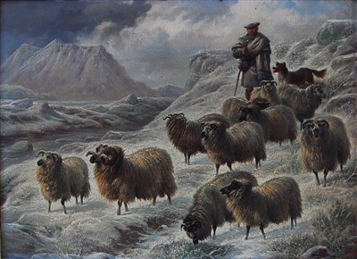 Lot 1498 - Charles Jones (1836-1902) - Shepherd with his...