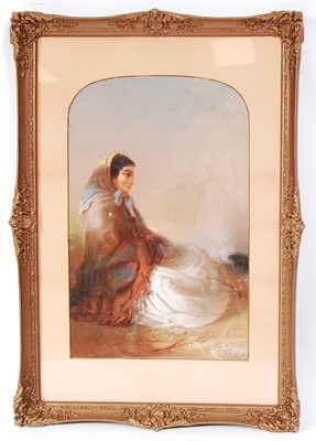 Lot 1501 - Edward Robert Smythe (1810-1899) - Gypsy girl...