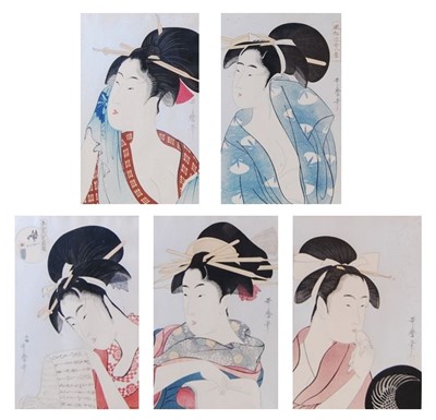 Lot 1430 - After Kitagawa Utamaro (1754-1806) - a set of...