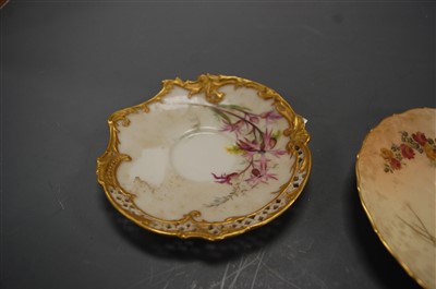 Lot 276 - A Royal Worcester reticulated cabinet cup and...