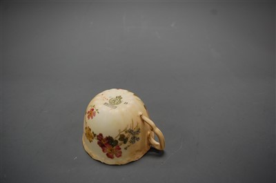 Lot 276 - A Royal Worcester reticulated cabinet cup and...