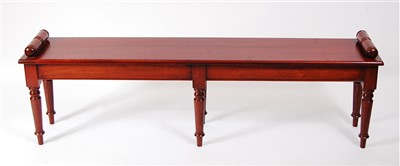 Lot 1581 - A large Victorian style mahogany window seat,...