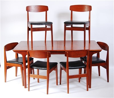 Lot 448 - A 1960s teak extending dining table by...