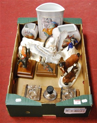 Lot 49 - A box of miscellaneous items, to include...