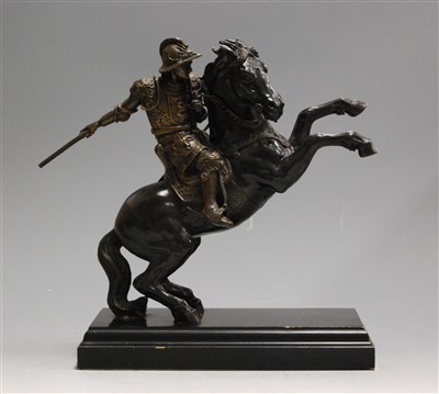 Lot 78 - A Franklin Mint bronze figure of Il Cavallo,...