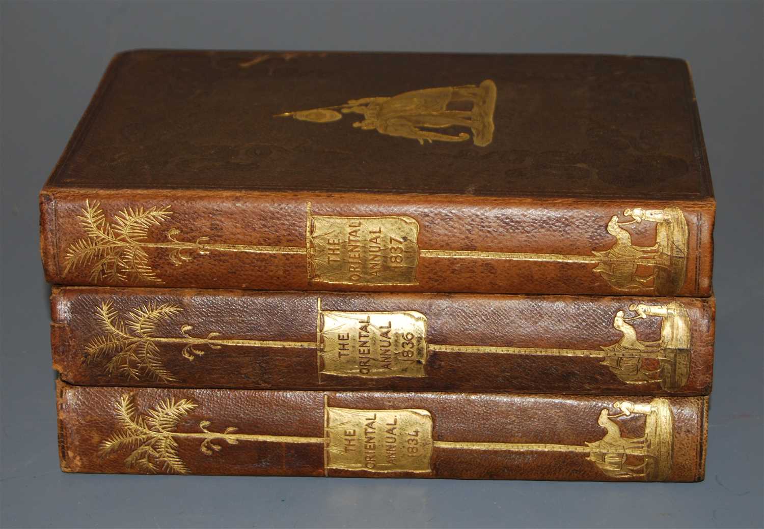 Lot 91 - Three volumes of the Oriental Annual, 1834,...
