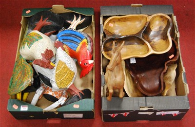 Lot 131 - Two boxes of miscellaneous items, to include...