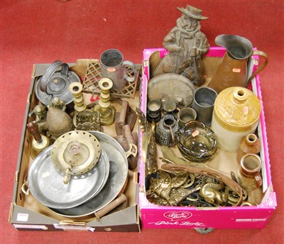 Lot 135 - Two boxes of miscellaneous items, to include...