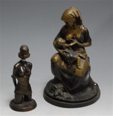 Lot 149 - A reproduction erotica bronze, in the form of...
