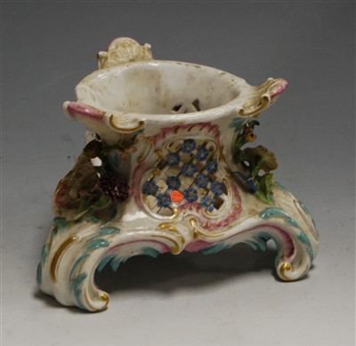 Lot 153 - A 19th century Meissen porcelain table...