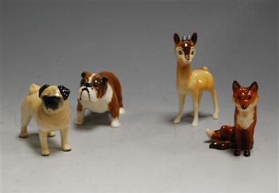 Lot 156 - A collection of four Beswick figures, to...