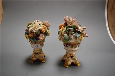 Lot 165 - A pair of early 19th century Derby porcelain...