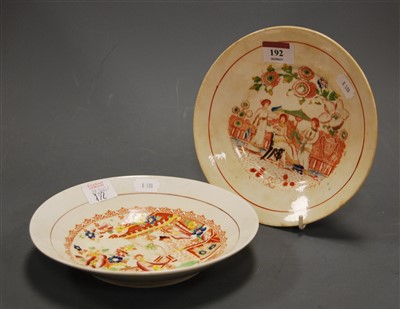 Lot 171 - A 19th century English porcelain plate,...