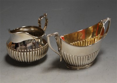 Lot 197 - A late Victorian silver twin handled sugar...