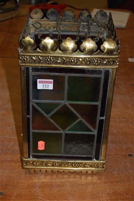Lot 222 - An early 20th century pressed brass framed,...