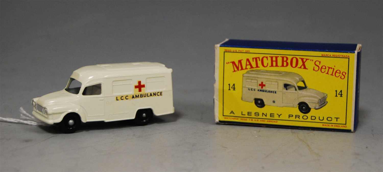 Lot 235 - A boxed Lesney Matchbox Series 14 Lomas...