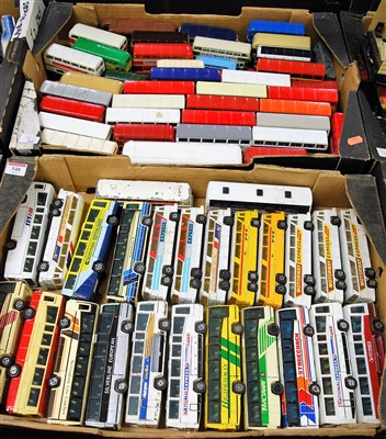 Lot 548 - Two boxes of mixed diecast to include various...