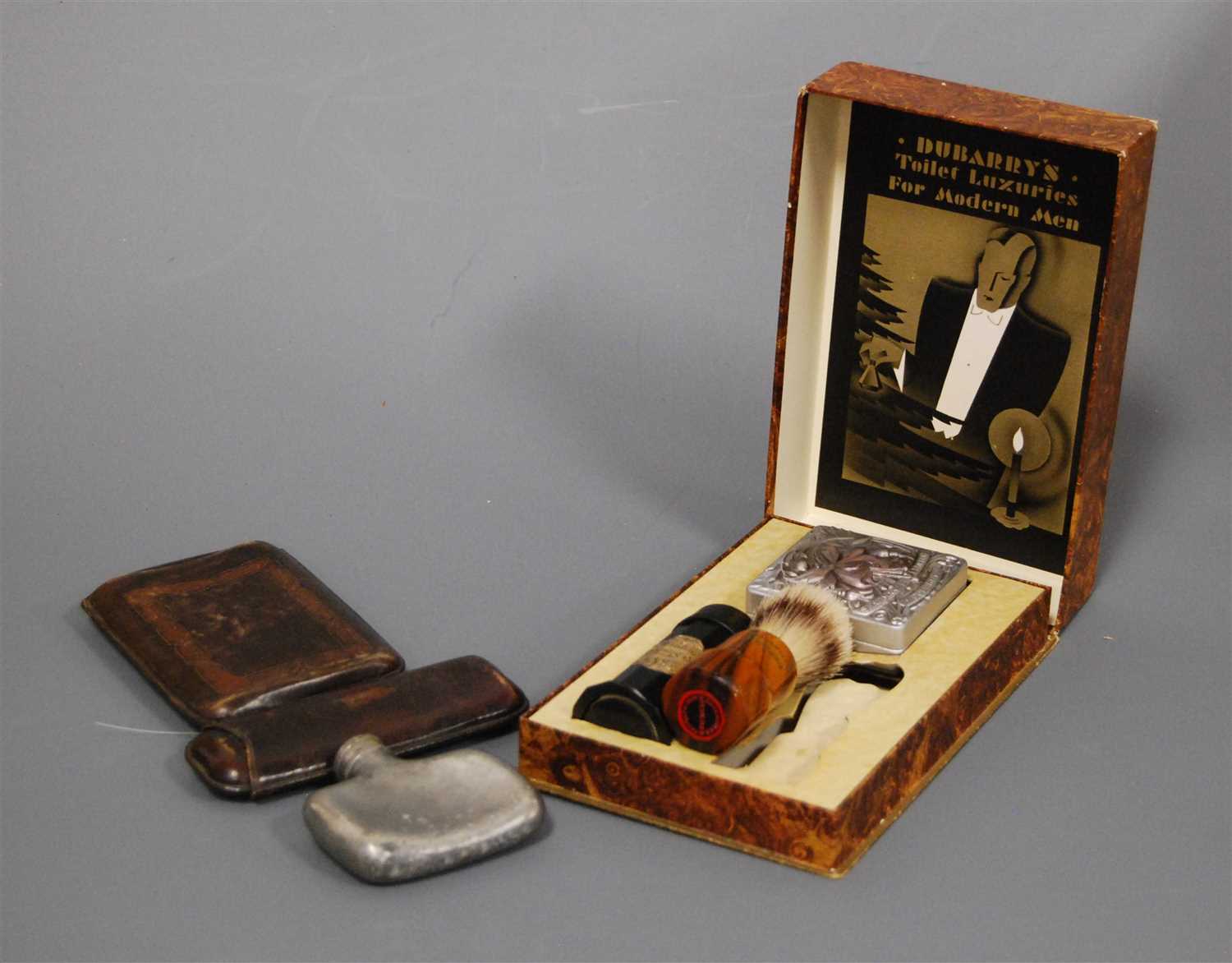 Lot 258 - A 1930s gents Dubarry's luxury toilet set for...