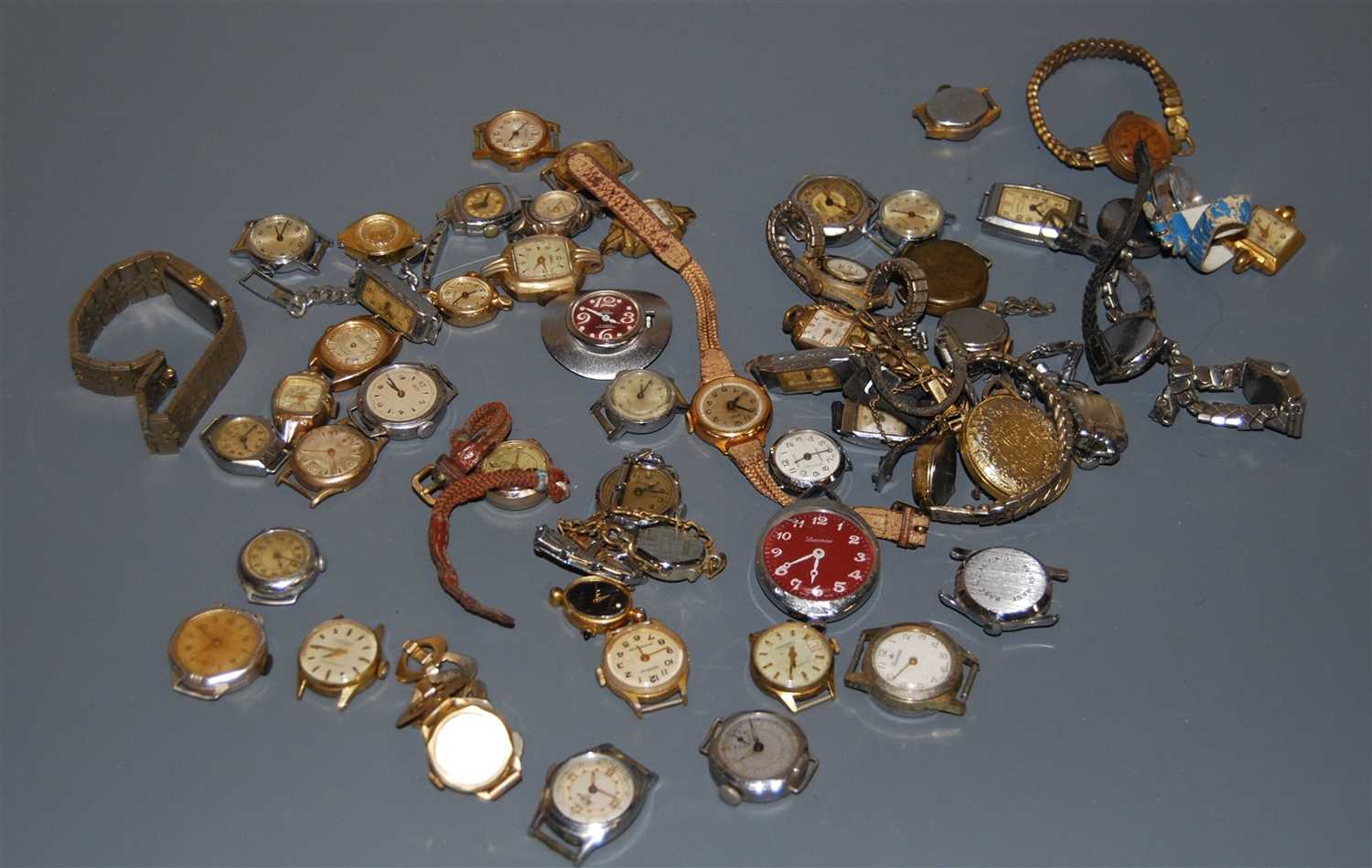 Lot 262 - A collection of assorted ladies wrist watches...