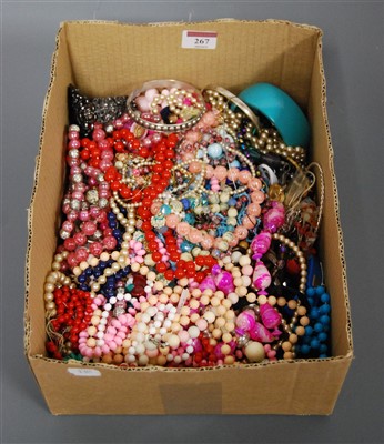 Lot 267 - A large collection of modern costume jewellery...
