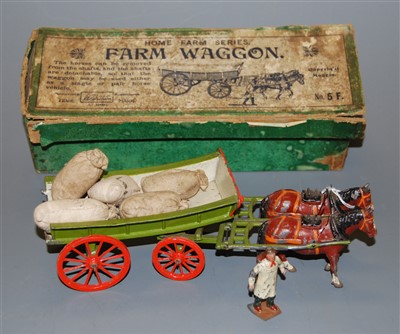 Lot 281 - A boxed Britains Home Farm series farm wagon,...
