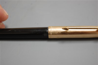 Lot 284 - A Parker 61 1/10 12 carat rolled gold three...