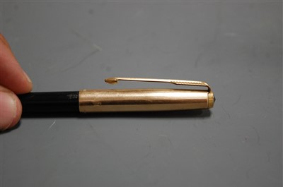 Lot 284 - A Parker 61 1/10 12 carat rolled gold three...