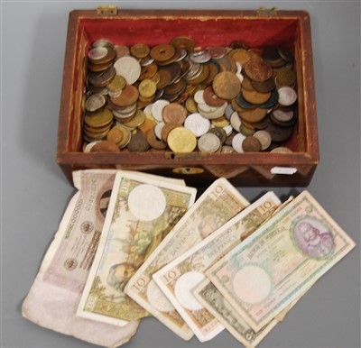 Lot 288 - A box of miscellaneous mainly modern foreign...