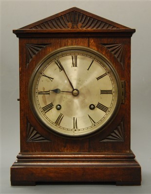 Lot 365 - A Victorian mahogany cased mantel clock,...