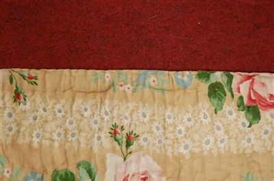 Lot 366 - A large printed and embroidered double-sided...