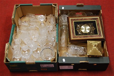 Lot 372 - Two boxes of miscellaneous items, to include...