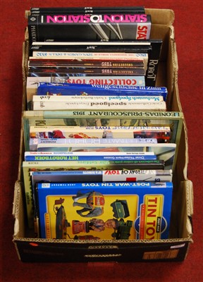 Lot 384 - A box of assorted model related books to...