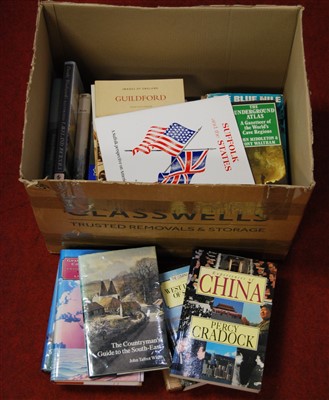 Lot 405 - A box of miscellaneous mainly travel related...