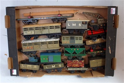 Lot 311 - Large tray containing 15 pre-war Hornby LMS...