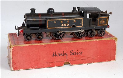 Lot 323 - Hornby 1928/29 black LNER clockwork No. 2 tank...