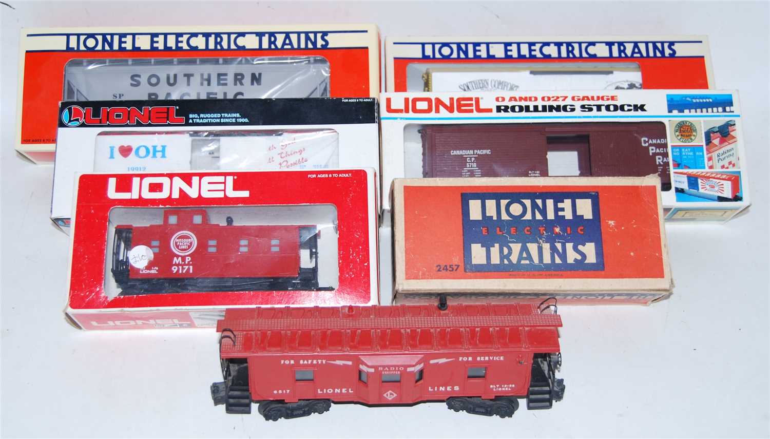 Lot 311 - Seven Lionel freight wagons: Southern Comfort...