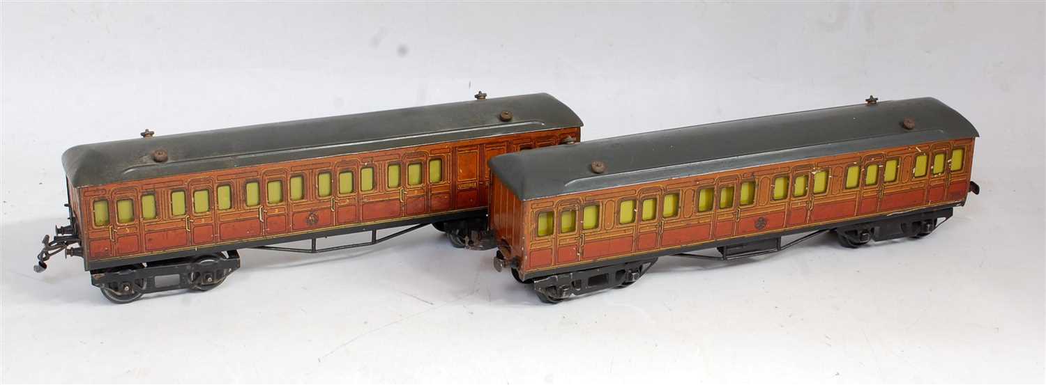 Lot 356 - Hornby 1925/39 2x Metropolitan coaches,...