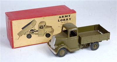 Lot 1203 - A Britains No. 1334 4-wheel Army tipping lorry...