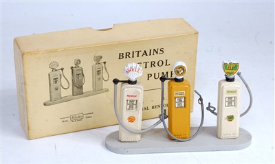 Lot 1213 - A Britains set No. 101V petrol pumps gift set,...