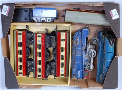 Lot 558 - Chad Valley items:- 2 x Merlin 60027 locos and...