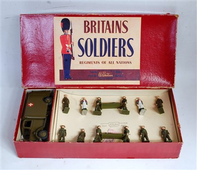 Lot 1232 - A Britains set No. 1897 RAMC motor ambulance...