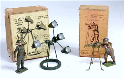 Lot 1250 - A Britains military figure range finder and...