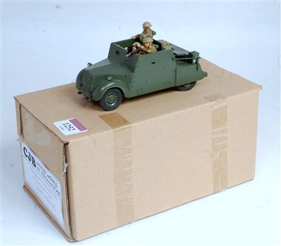 Lot 1252 - A CJB Military Models 1:32 scale white metal...