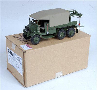 Lot 1253 - A CJB Military Models 1:32 scale white metal...