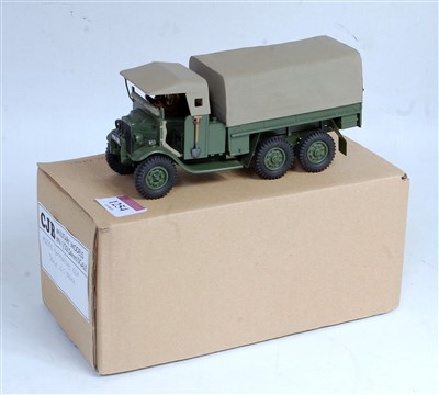 Lot 1254 - A CJB Military Models 1:32 scale white metal...