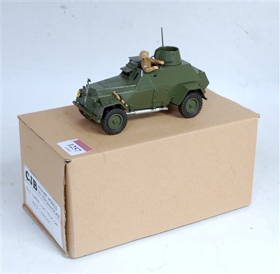 Lot 1257 - A CJB Military Models 1:32 scale white metal...