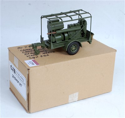 Lot 1259 - A CJB Military Models 1:32 scale hand crafted...