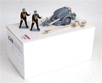 Lot 1264 - A CJB Military Models 1:32 scale white metal...