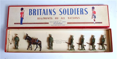 Lot 1265 - A Britains set No. 1893 Indian Army Service...